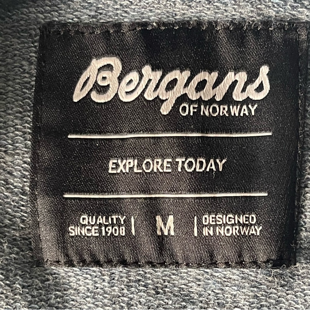 Bergans of Norway Blue/Grey Unisex Organic Cotton Olso Urban Sweatshirt (M) - Picture 13 of 16
